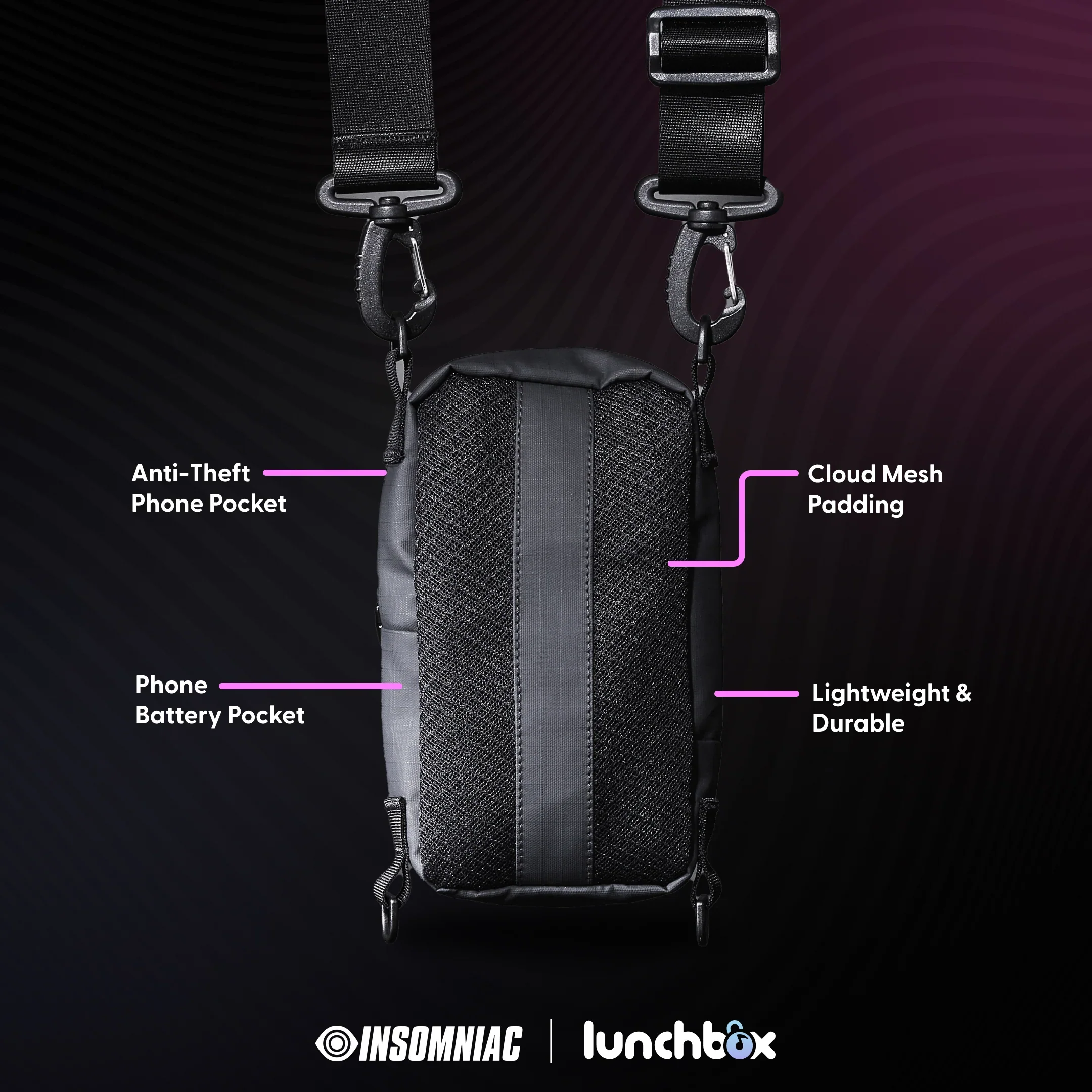 Phone Satchel l Insomniac x Lunchbox - Image 2